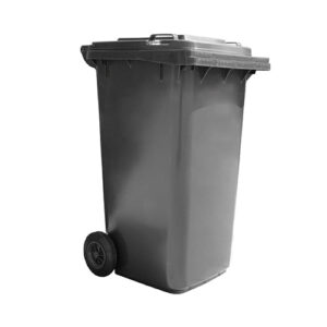 Thùng rác nhựa HDPE 240L màu ghi đen