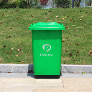 Thùng rác nhựa HDPE 60L màu xanh lá