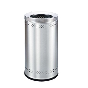 Thùng rác inox tròn nắp lật Ø48