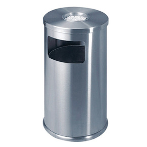 Thùng rác inox tròn cấm hút thuốc Ø38