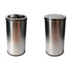 Thùng rác inox tròn nắp lật Ø38