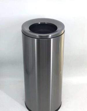 Thùng rác Inox tròn nắp hở Ø30