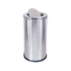 Thùng rác inox tròn nắp lật Ø38