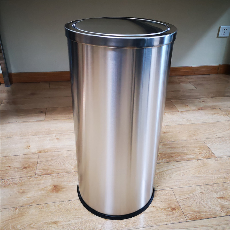 Thùng rác inox nắp bập bênh