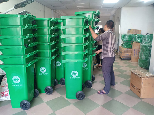 Thùng đựng rác nhựa HDPE 120L