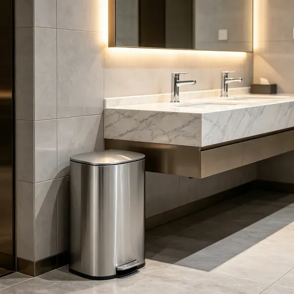Thùng rác inox đạp chân